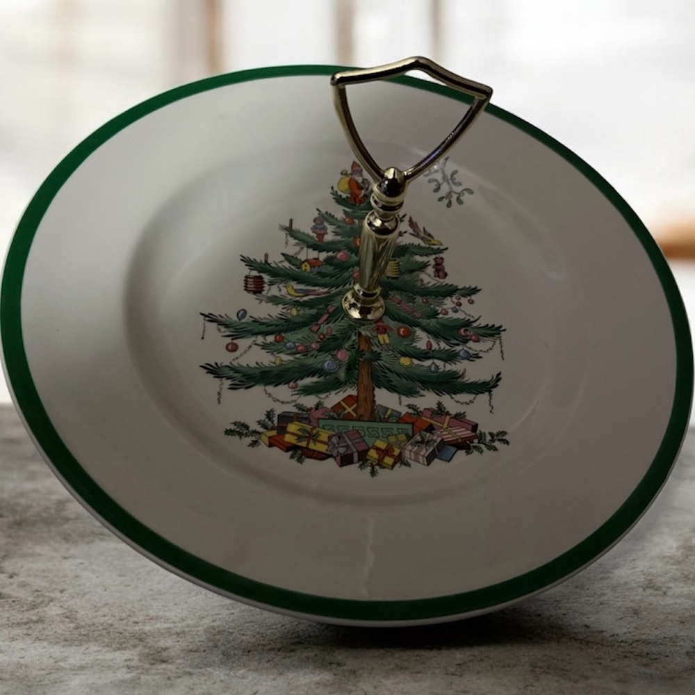 Spode Christmas Tree Serving Plate - Picture 2 of 9